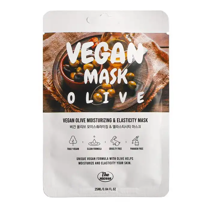 Mascarilla Facial Vegan Olive Moisturizing - Elasticity Mask 25 ml - The Nicess - Comparador de precios