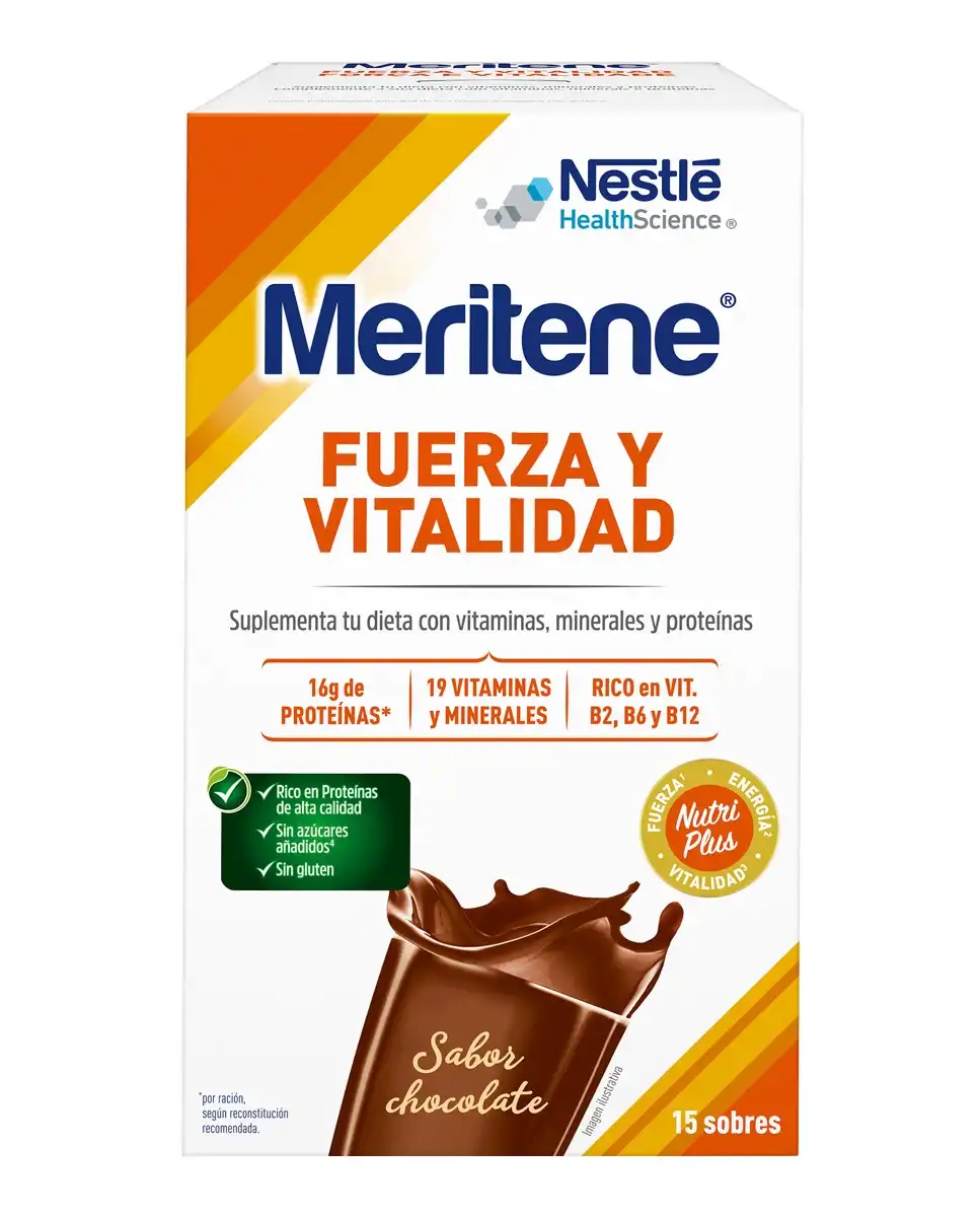 Meritene - 15 Sobres Batido Sabor Chocolate - Meritene - Comparador de precios
