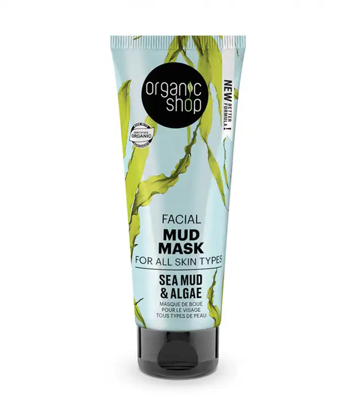 Organic Shop - Mascarilla facial de barro para todo tipo de pieles - Barro marino y Algas - Organic Shop - Comparador de precios