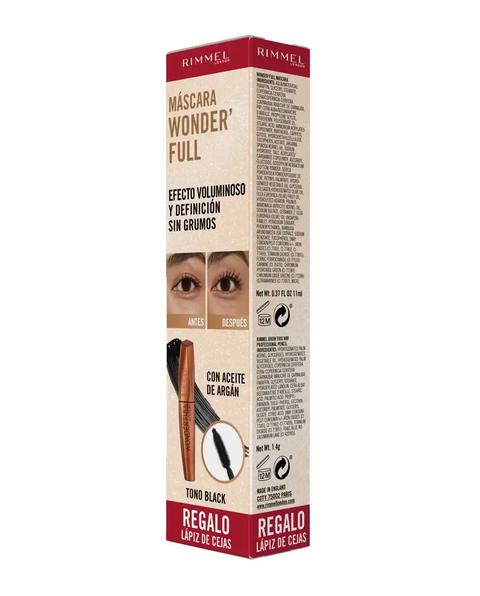 Rimmel - Pack Máscara Wonder Argan London - Rimmel - Comparador de precios