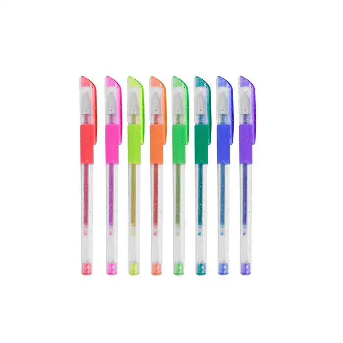 Set 8 Bolígrafos Gel con Purpurina - MOI* - Comparador de precios