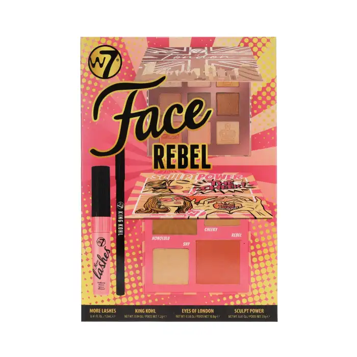 Set Maquillaje Face Rebel  W7  Cofres de maquillaje - W7 - Comparador de precios