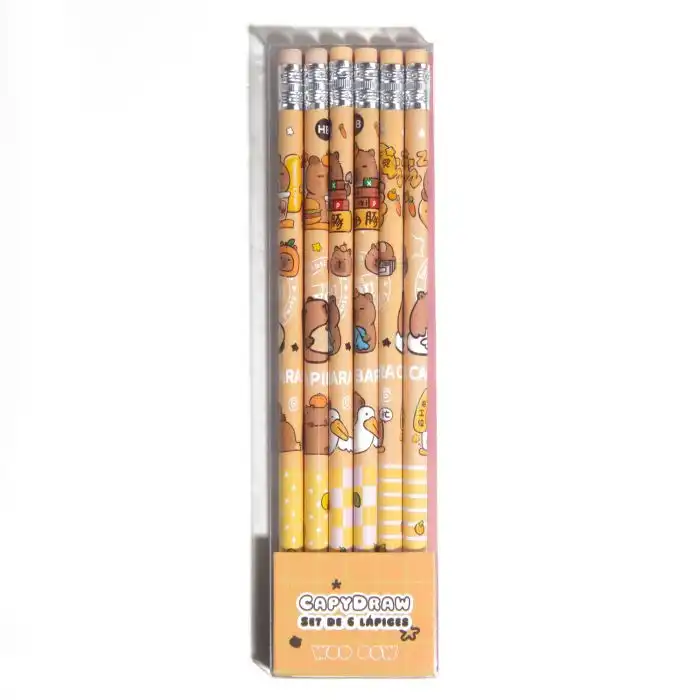 Capydraw Set de 6 Lápices 35.1 gr - Woo oow - Comparador de precios