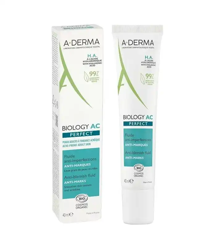 A-Derma - *Biology AC* - Crema facial fluída anti-imperfecciones y anti-marcas Perfect - A-derma - Comparador de precios