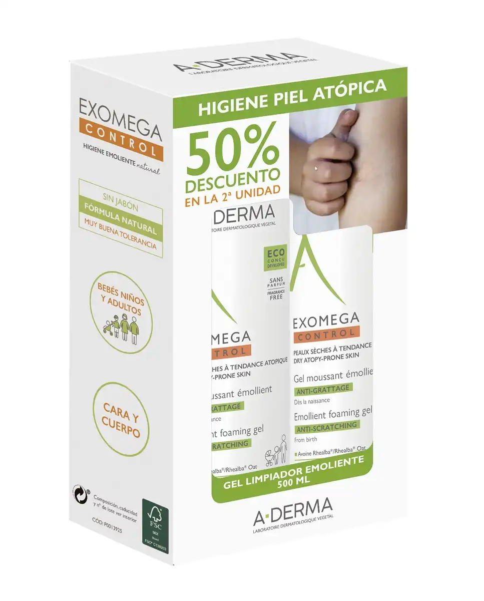 A-derma - Gel Limpiador Aderma Exomega Control Duo Higiene Aderma - A-derma - Comparador de precios