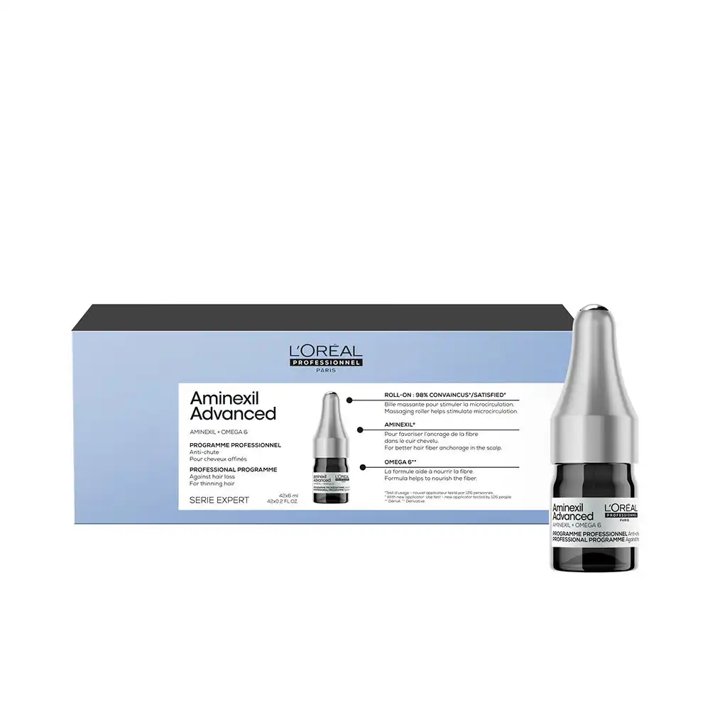 Aminexil Advanced ampollas enriquecidas con activos dermatológicos para cabello 42 x 6 ml - LOréal Professionnel Paris - Comparador de precios