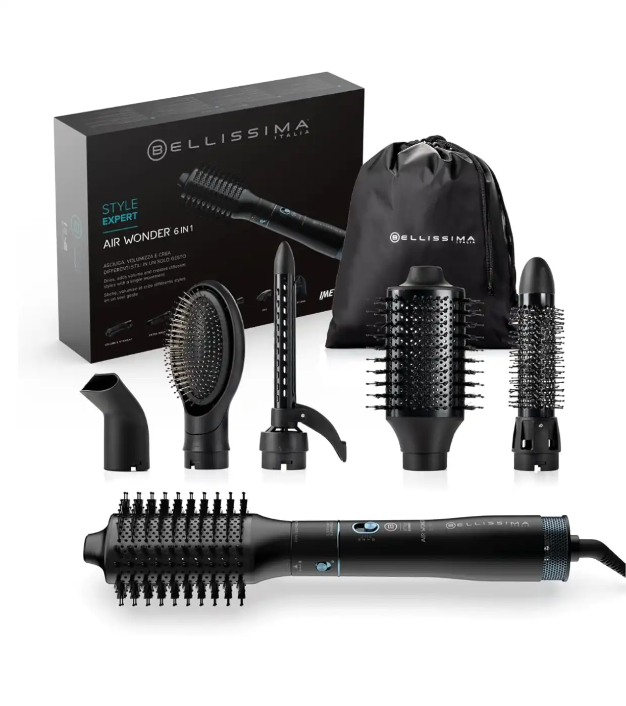 Bellissima - Cepillo moldeador de cerámica con aire Air Wonder 6 en 1 - Bellissima - Comparador de precios