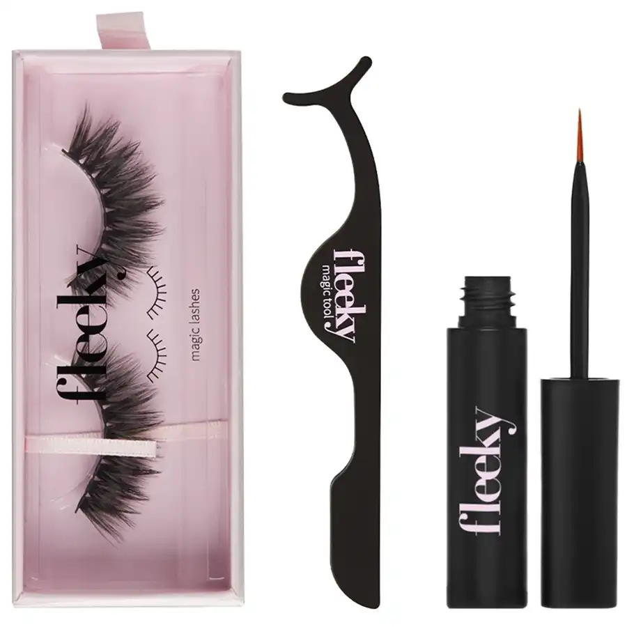 Fleeky - Kit de pestañas postizas - Magic Lashes con pegamento y aplicador Pestañas postizas 1 pieces #03 - Boo - Fleeky - Comparador de precios