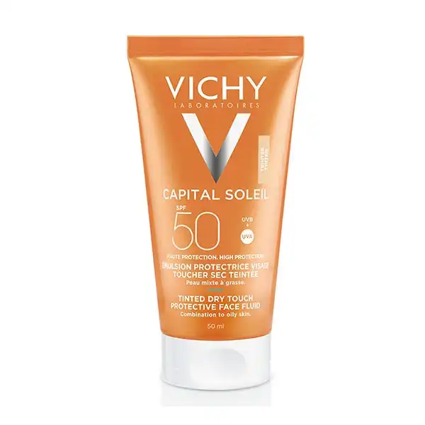 Idéal Soleil Tinted Mattifying Face Fluid Spf 50 - Vichy - Comparador de precios