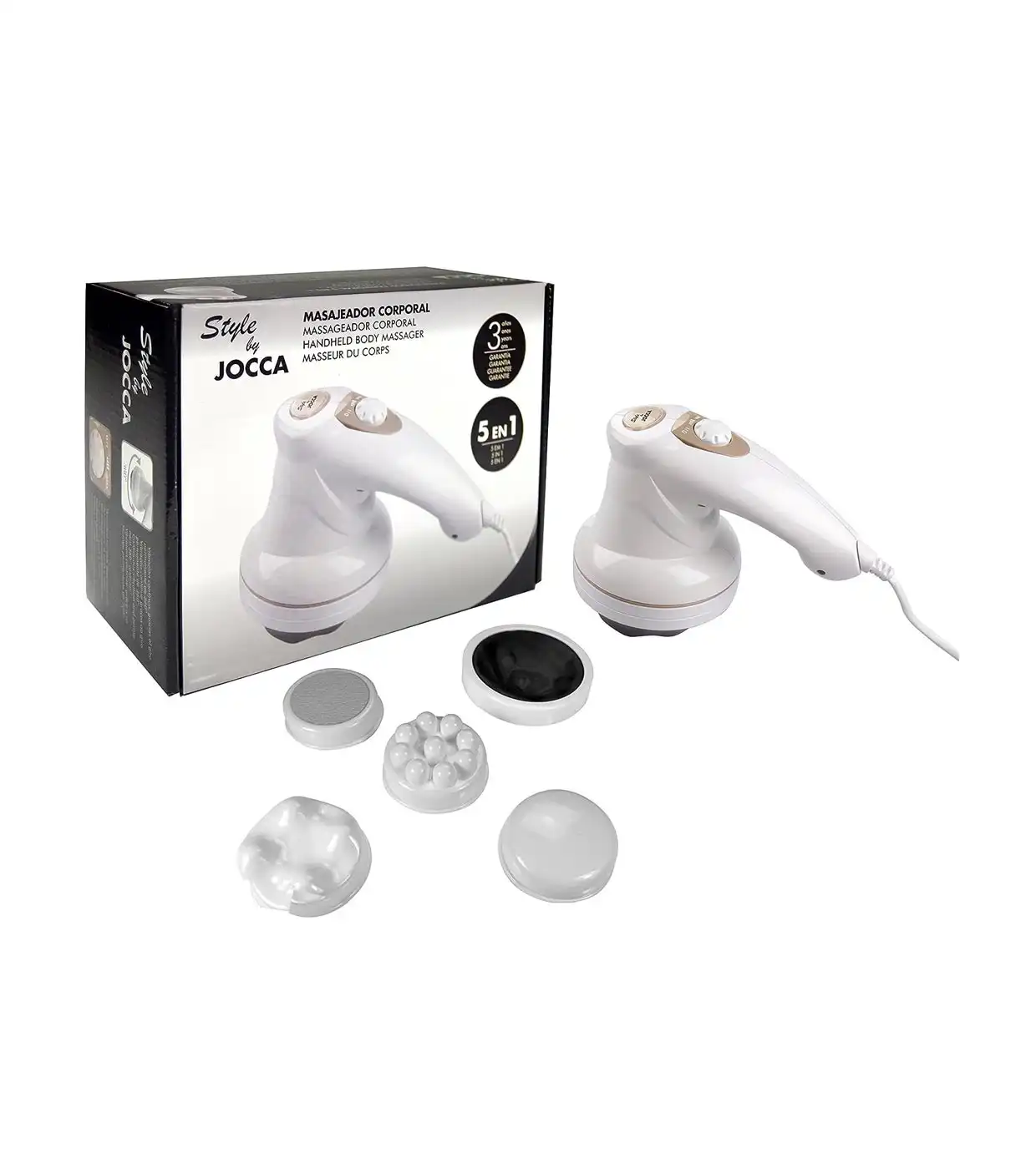 Jocca - Masajeador corporal anticelulítico vibratorio 5 en 1 - JOCCA - Comparador de precios