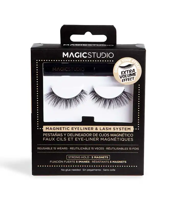 Magic Studio - Pestañas postizas magnéticas + eyeliner - Extra volume effect - Magic Studio - Comparador de precios