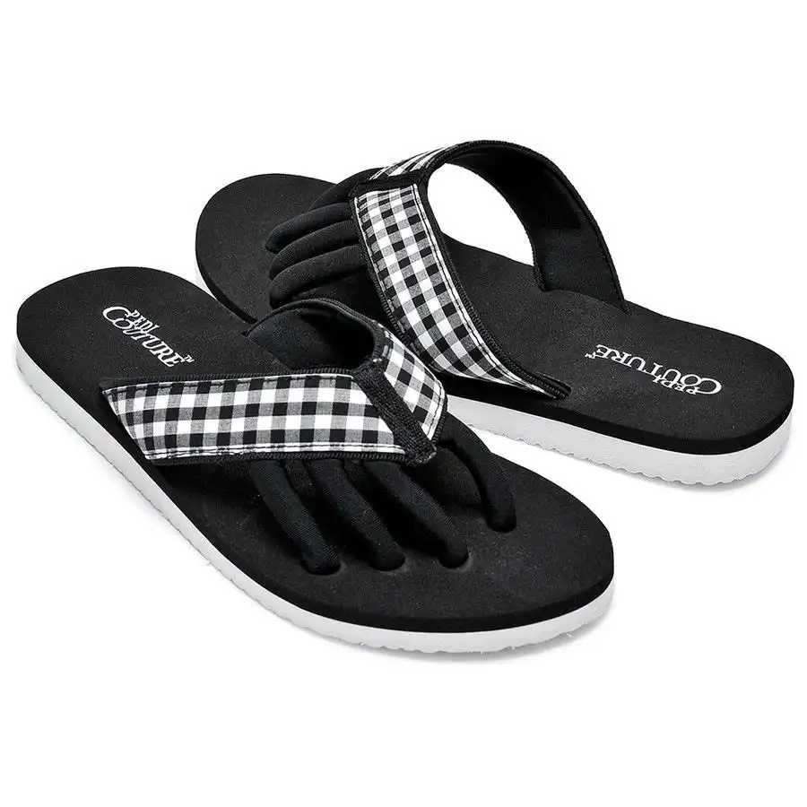 Pedi Couture - Estampado de Cuadros Negro/Blanco Accesorios de pedicura 1 pieces unisex - Pedi Couture - Comparador de precios
