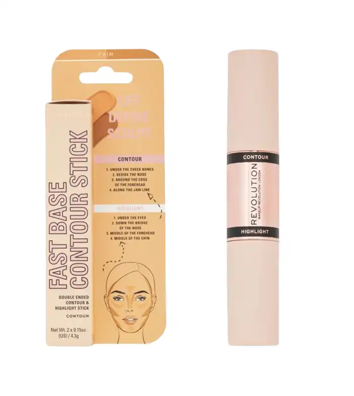 Revolution - Contorno e iluminador en stick Fast Base - Fair - Makeup Revolution - Comparador de precios