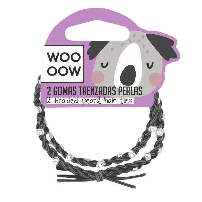 Set 2 Gomas Trenzadas Perlas - Woo oow - Comparador de precios
