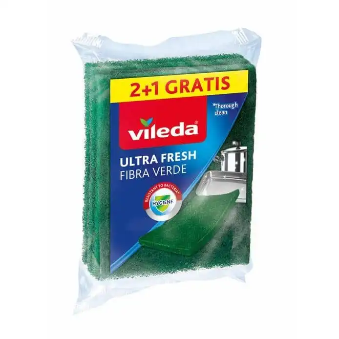 VILEDA Ultra Fresh Fibra Verde 3 und Estropajo - VILEDA - Comparador de precios