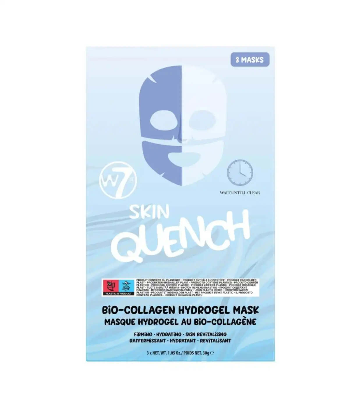 W7 Cosmetics - Mascarilla facial Skin Quench Bio-Collagen Hydrogel - W7 - Comparador de precios