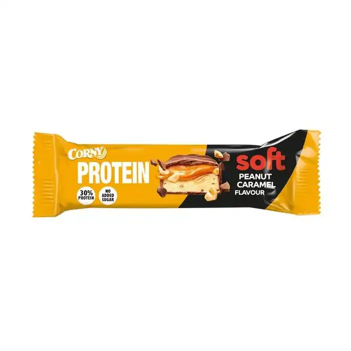 Barrita Proteica Soft Cacahuete y Caramelo 45 gr - CORNY - Comparador de precios