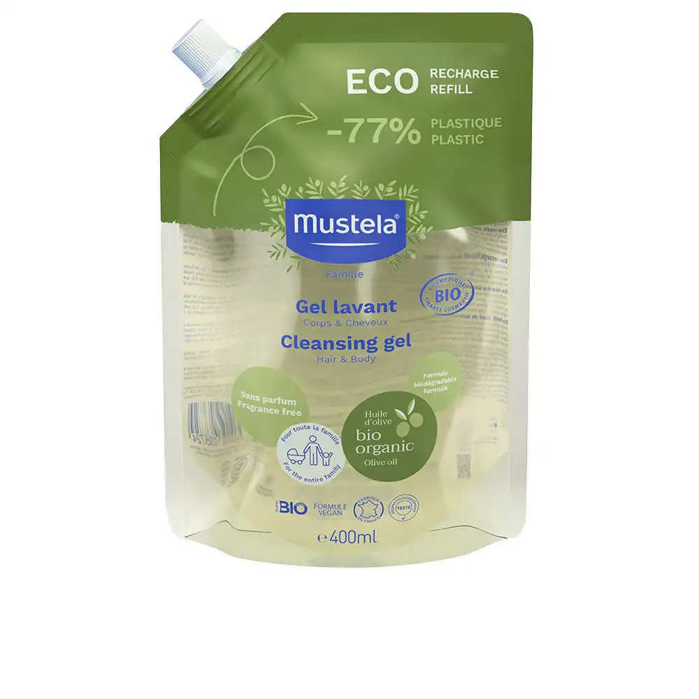 Bio gel champú recarga 400 ml - Mustela - Comparador de precios