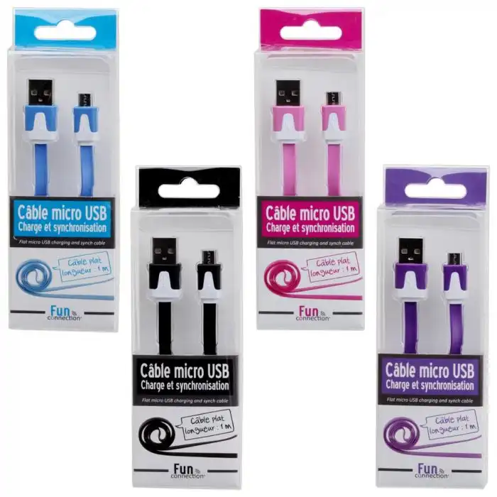 Cable Plano Bicolor Micro USB - Ocasión - Comparador de precios