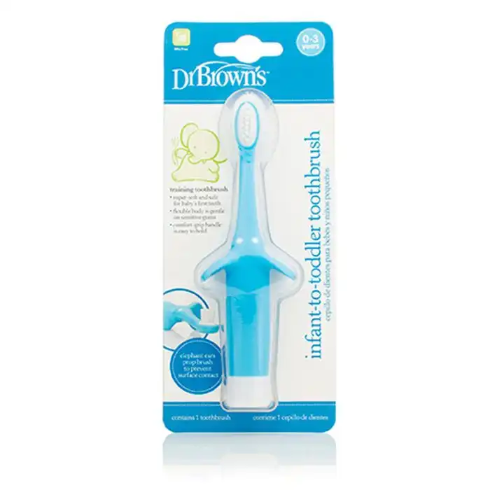 Cepillo Dental Azul 0-3 años - Dr Browns - Comparador de precios