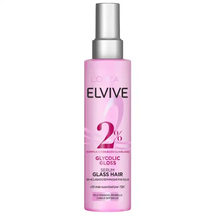 Elvive Glycolic Gloss Sérum Glass Hair sin Aclarado 150 ml - Loreal Paris - Comparador de precios