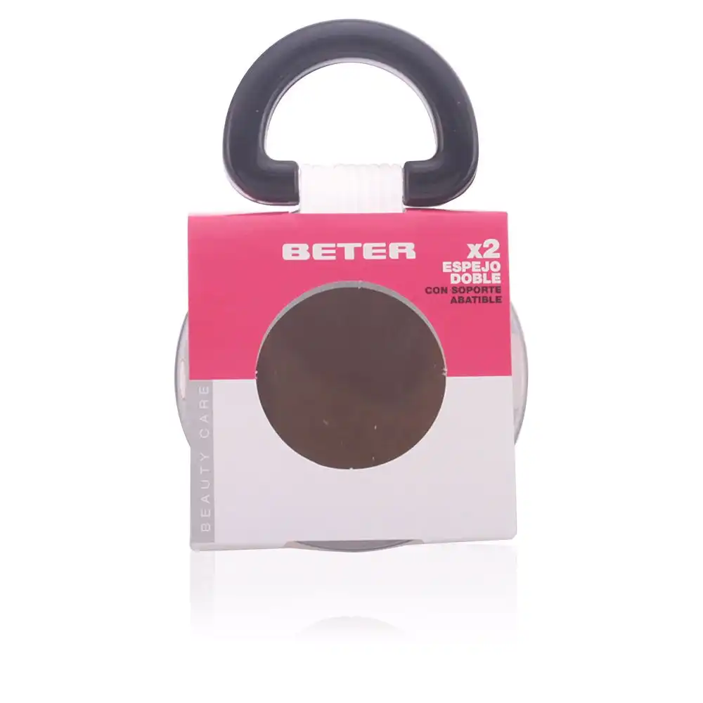 Espejo doble x2 con soporte abatible 9 cm 1 pz - Beter - Comparador de precios