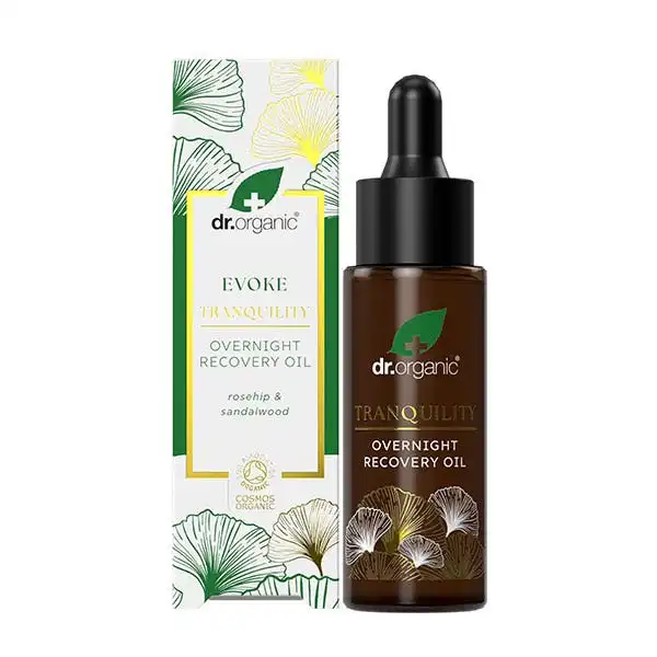 Evoke Tranquility Over Night Recovery Oil - Dr. Organic - Comparador de precios