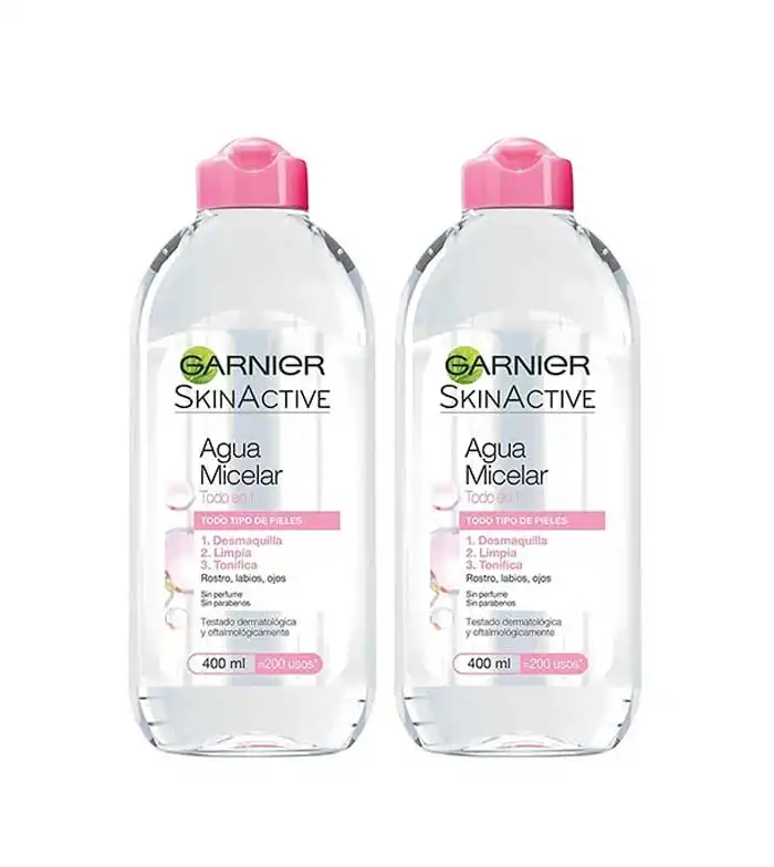Garnier - Pack Agua Micelar Todo en Uno 400ml - Todo tipo de pieles - Garnier - Comparador de precios