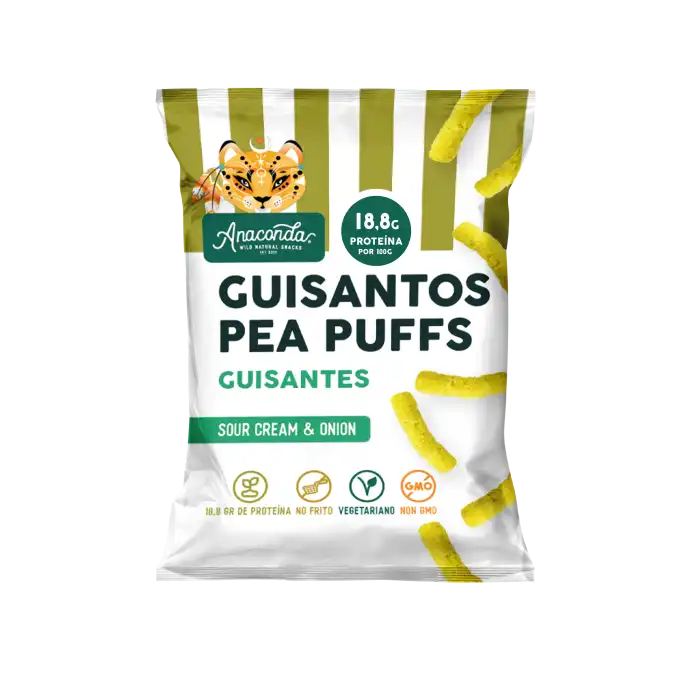 Gusanitos de Guisantes Pea Puff 60 gr - ANACONDA - Comparador de precios