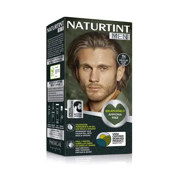 Naturtint Men Tinte Coloración Permanente 7N - Rubio Avellana - Naturtint - Comparador de precios