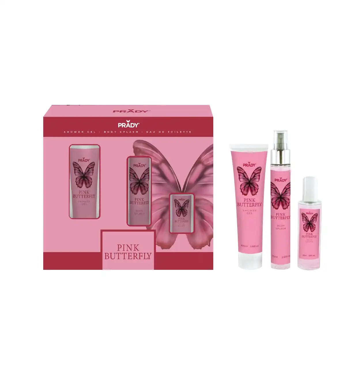 Prady - Pack para el cuidado del cuerpo - Pink Butterfly - PRADY - Comparador de precios