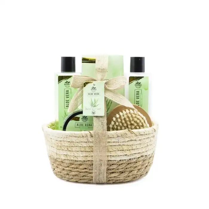 Cesta de Baño Mimbre Aloe Vera 260 ml - Becasan Nature - Comparador de precios