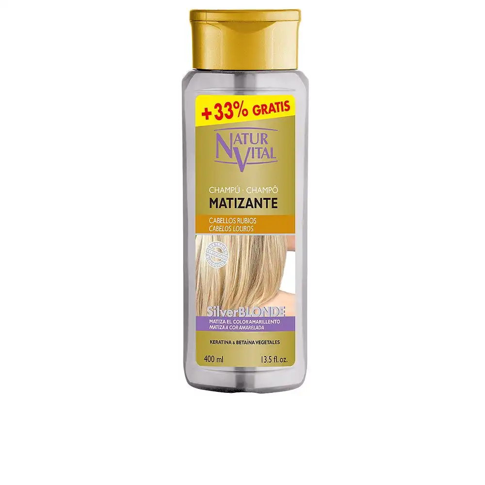 Champú Matizante silver blonde 400 ml - Naturvital - Comparador de precios