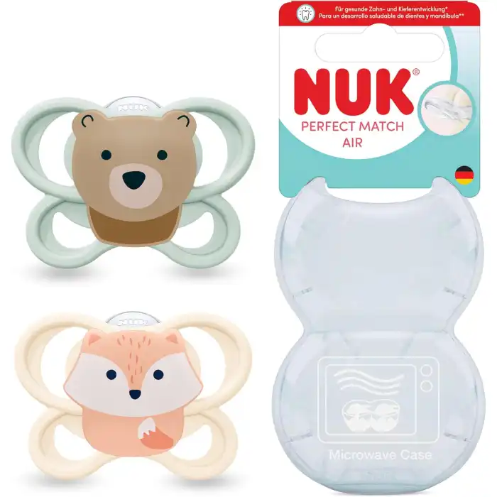 Chupete Perfect Match Air Zorro/Oso 0-6 Meses - NUK - Comparador de precios