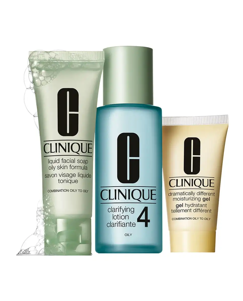 Clinique - Estuche De Regalo Iniciación Al Sistema De 3 Pasos. Tipo 4 Piel Muy Grasa - Clinique - Comparador de precios