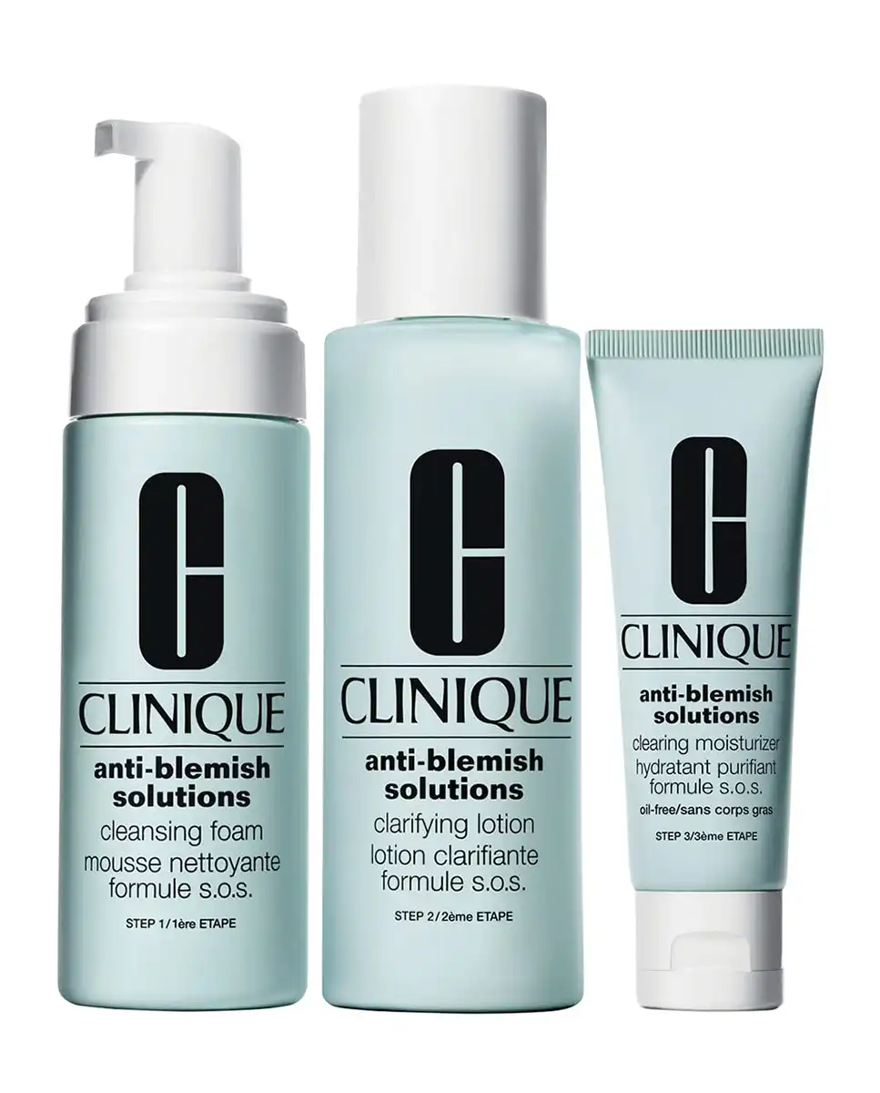 Clinique - Estuche De Regalo Sistema 3 Pasos Anti-Blemish Solutions - Clinique - Comparador de precios