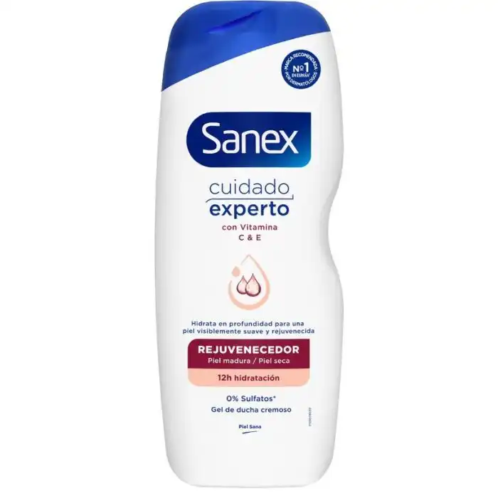 Cuidado Experto Gel de Baño Rejuvenecedor 600 ml - Sanex - Comparador de precios