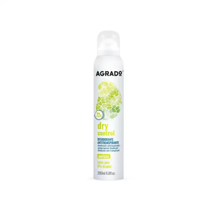Desodorante Spray Antitranspirante Dry Control 200 ml - Agrado - Comparador de precios