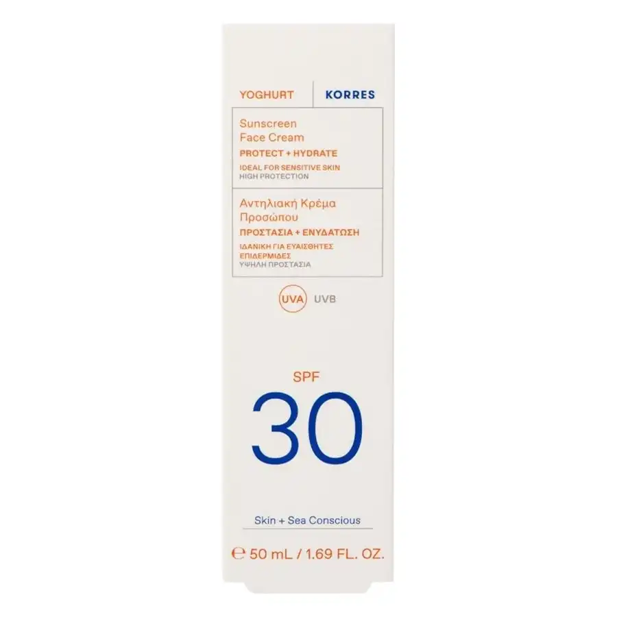 KORRES - Crema solar de yogur para la cara SPF30 Protección solar 50 ml female - Korres - Comparador de precios