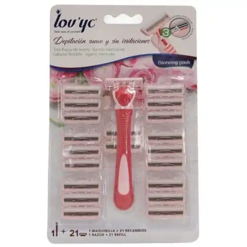 Lov' yc Maquinilla Mujer 3 Hojas 1 und 21 Recambios - Lov' yc - Comparador de precios
