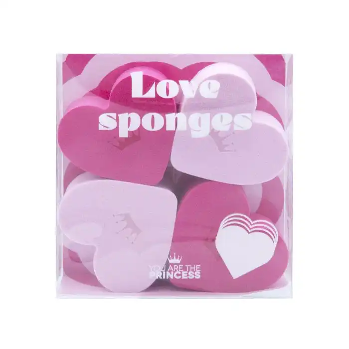 Must Have Set 4 Esponjas Corazón Love Sponges - You Are The Princess - Comparador de precios