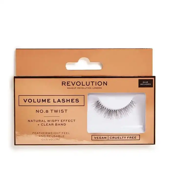 Revolution - Pestañas postizas Volume Lashes - Nº.8 Twist - Makeup Revolution - Comparador de precios