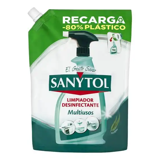 Sanytol Limpiador Desinfectante Multiusos Recarga 750 ml Recarga Limpiador Multiusos - SANYTOL - Comparador de precios
