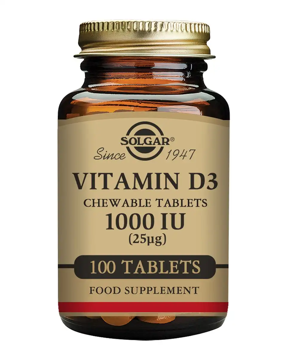 SOLGAR - 100 Comprimidos Masticables Vitamina D3 - SOLGAR - Comparador de precios