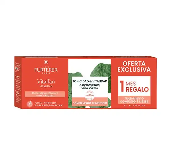Vitalfan Cápsulas Cabello & Uñas - RENà FURTERER - Comparador de precios