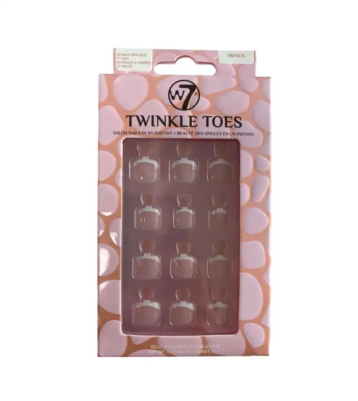 W7 - Uñas postizas para los pies Twinkle Toes - French - W7 - Comparador de precios