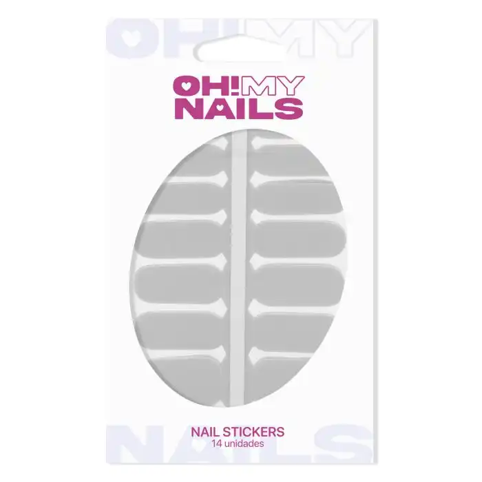 ¡43% DTO! Oh My Nails Stickers Gris - You Are The Princess - Comparador de precios