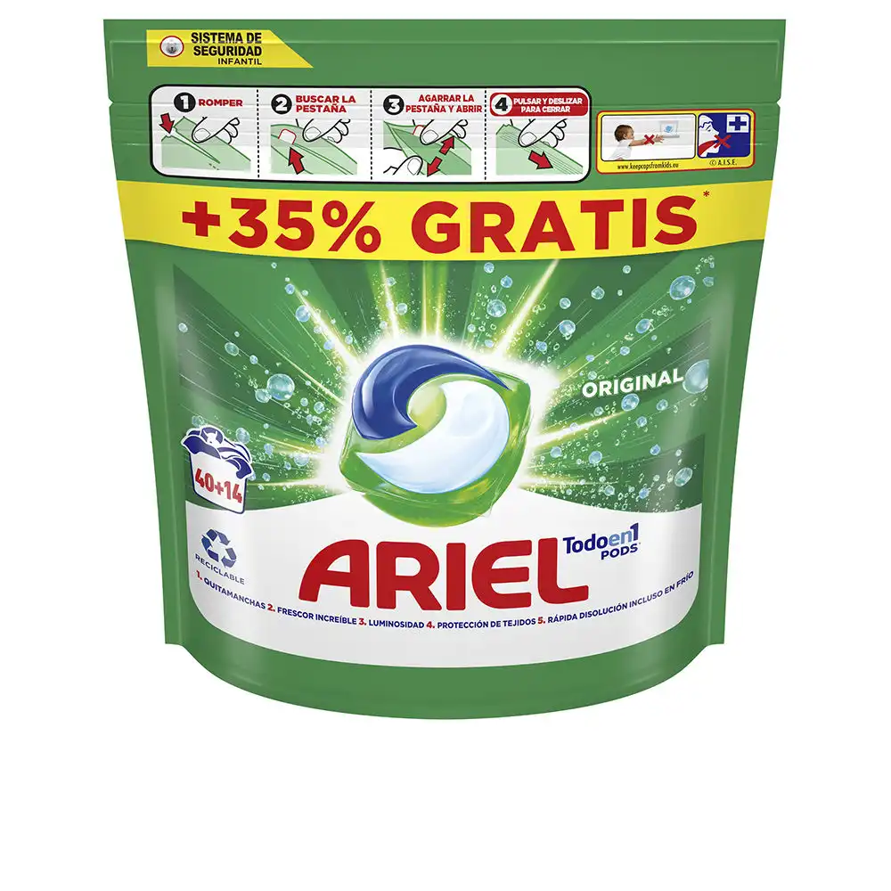 Ariel Pods Original 3en1 detergente 54 cápsulas - Ariel - Comparador de precios