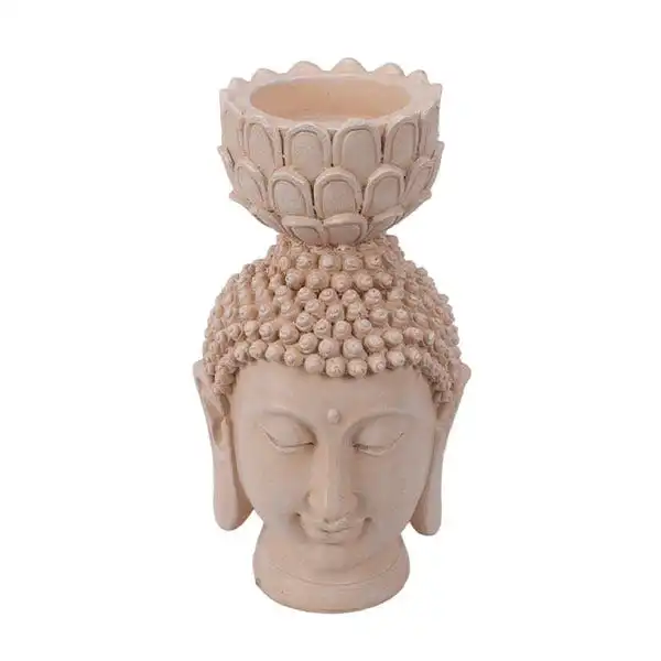 Cabeza De Budha Con Portavelas - Wellkoop - Comparador de precios