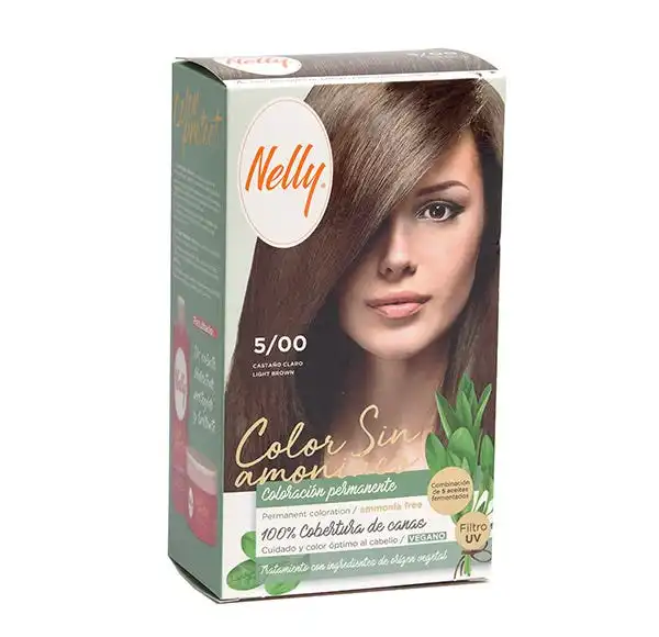 Color Vegano Sin Amoniaco 5.Castaño Claro - Nelly - Comparador de precios